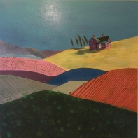 SOLD* On The Bright Side Of The Hill, 48"x48",